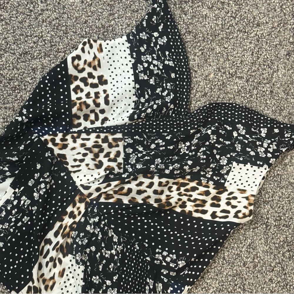 Cabi Samantha Patchwork Printed Crossover Cami - image 6